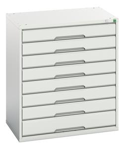 Bott Verso Drawer Cabinets 800 x 550  Tool Storage for garages and workshops Verso 800Wx550Dx900H 8 Drawer Cabinet